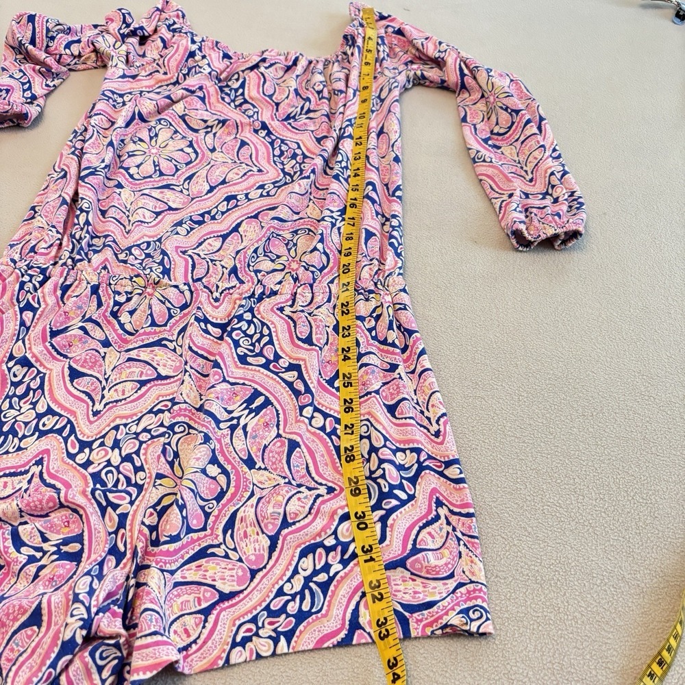 Stretch Knit Romper Lilly Pulitzer  Women's Lana Off Shoulder Can't Resist Print - Picture 12 of 15
